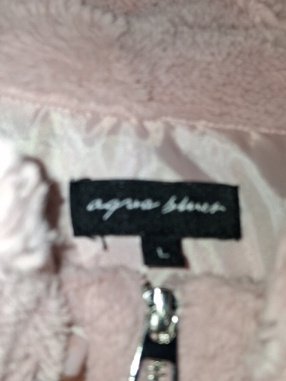 Cozy Light Pink Sherpa Zip-Up Jacket - Picture 3 of 3
